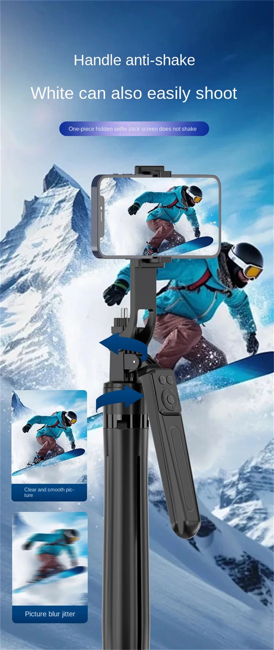 Bluetooth Selfie Stick Foldable