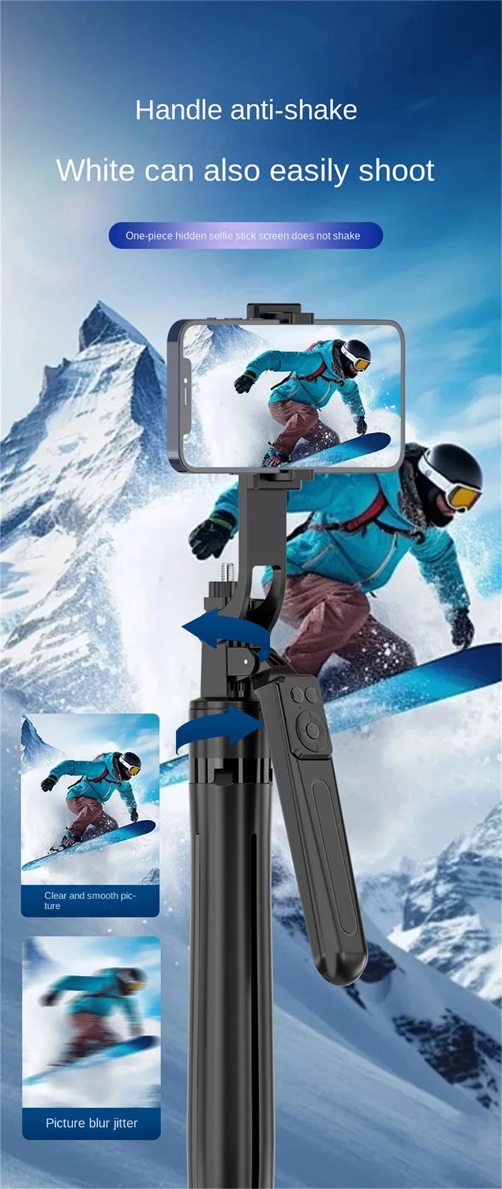 Bluetooth Selfie Stick Foldable