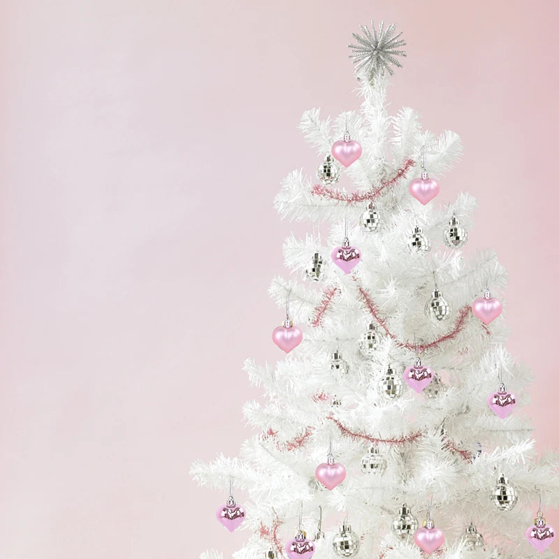 Boxed heartshaped ornaments for trees