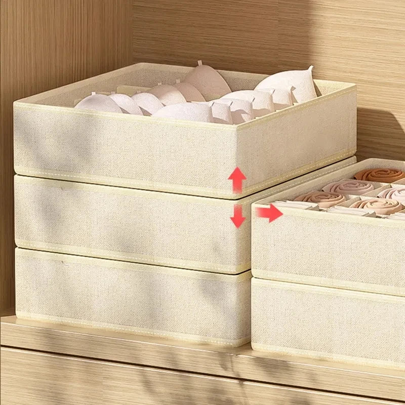 Bra and panties wardrobe organizer box