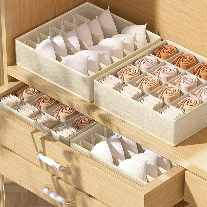 Bra storage box for wardrobe