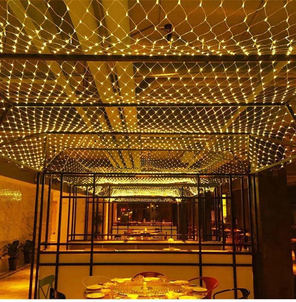 Bright Waterproof LED Mesh Lights for Weddings and Holidays