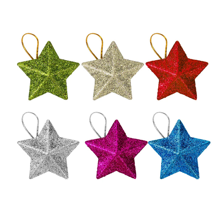 Bright glitter star crafts for holidays