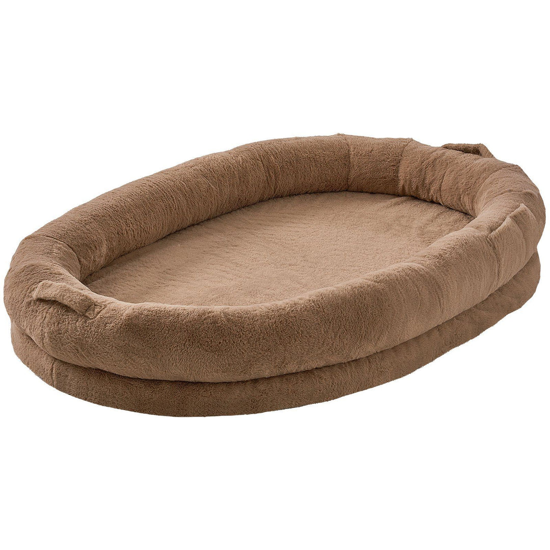 Brown pet bed