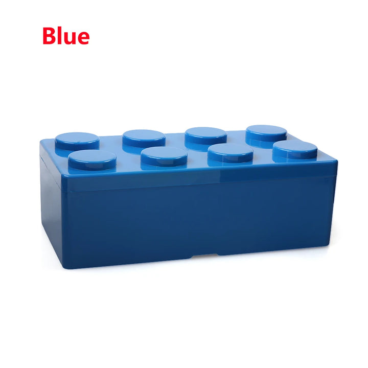 Building block design box Blue