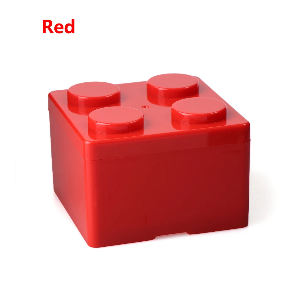 Building block design box Red