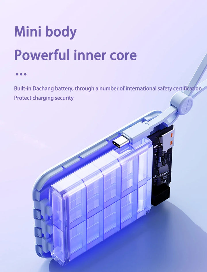 Built-In Charging Cables Bank