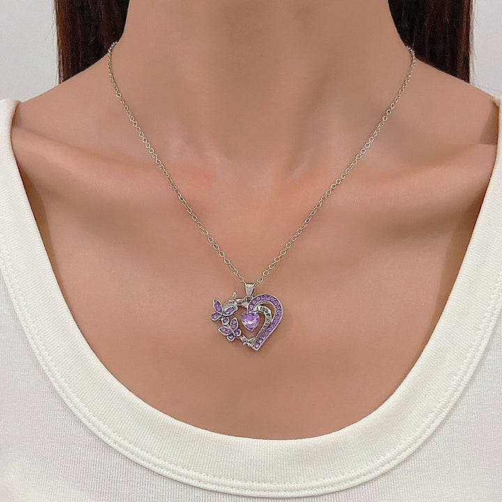 Butterfly love necklace fashion jewelry