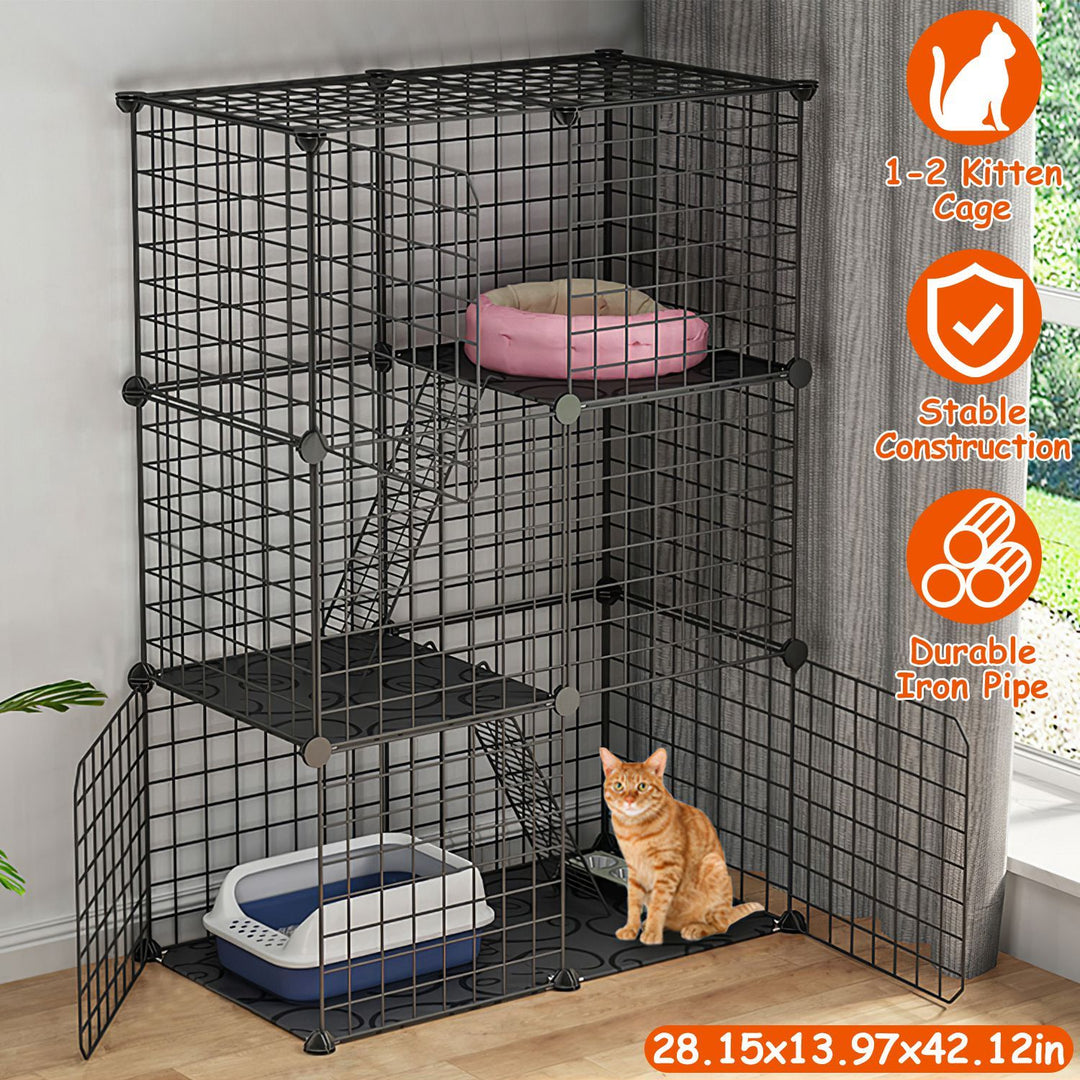 Cage with 3 doors for pets