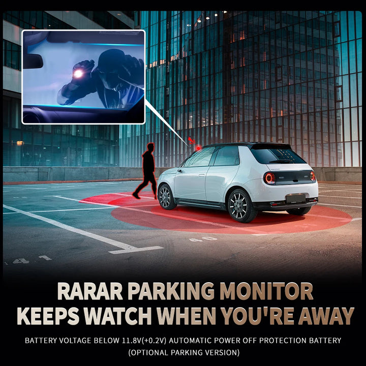 Car camera with parking monitor