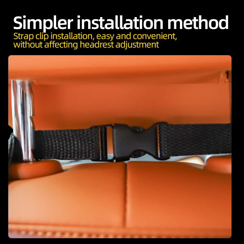 Car seat leather bag with multiple compartments