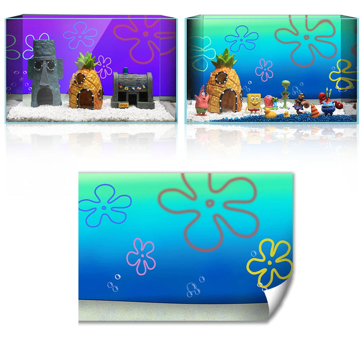 Cartoon Bob Underwater Aquarium Sticker