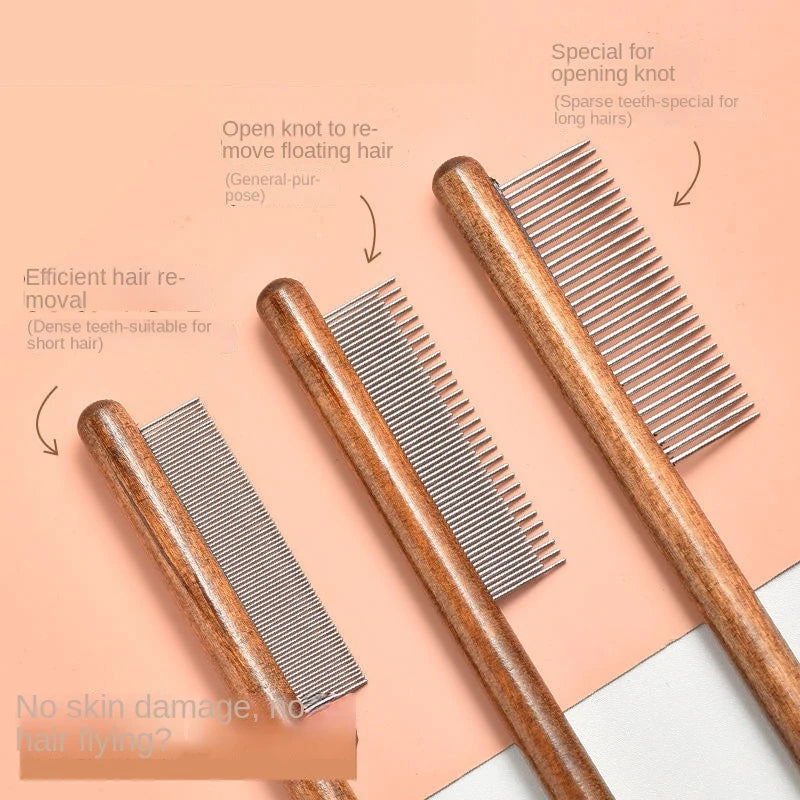 Cat Comb with Stainless Steel Teeth
