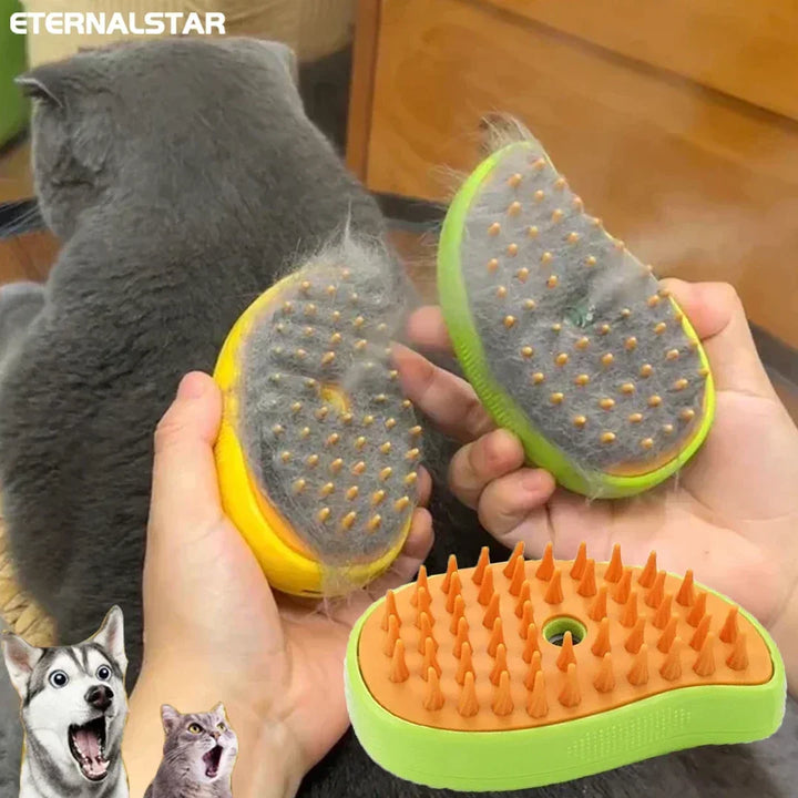 Cat & Dog Steamy Brush for Grooming
