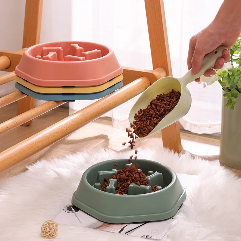 Cat Food Bowl with Slow Feeder