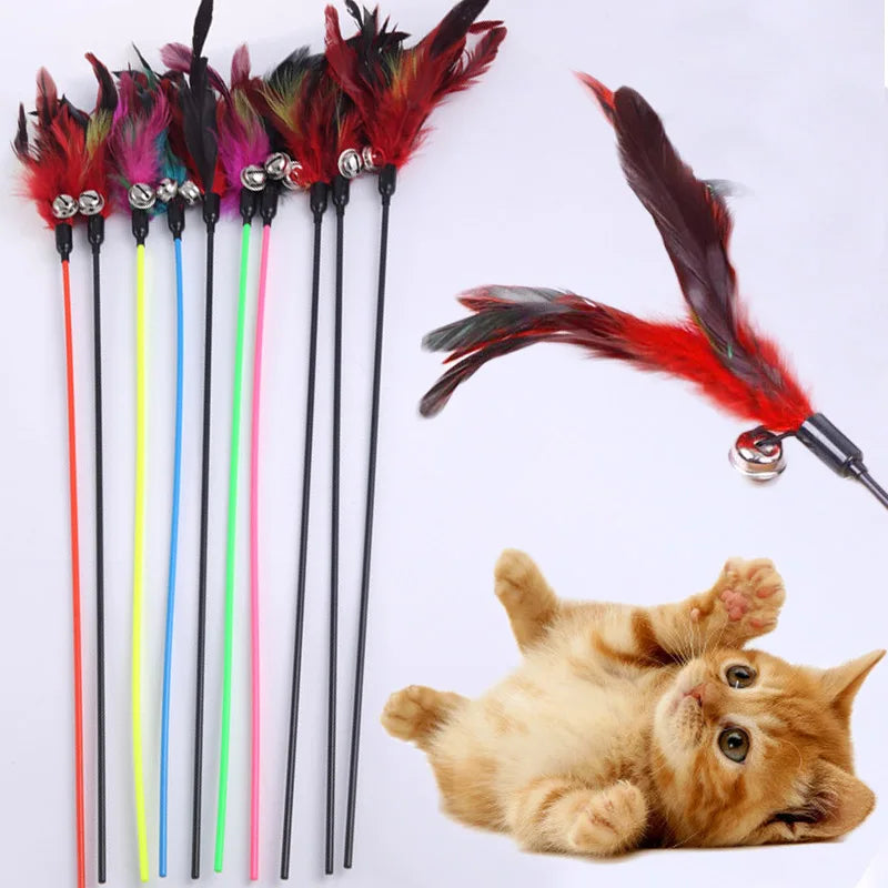 Cat Play Feather Bell Toy