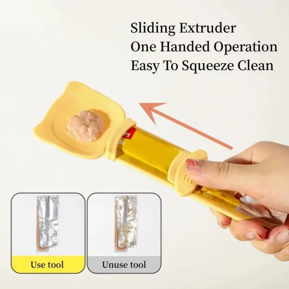 Cat Strip Squeeze Feeder Spoon
