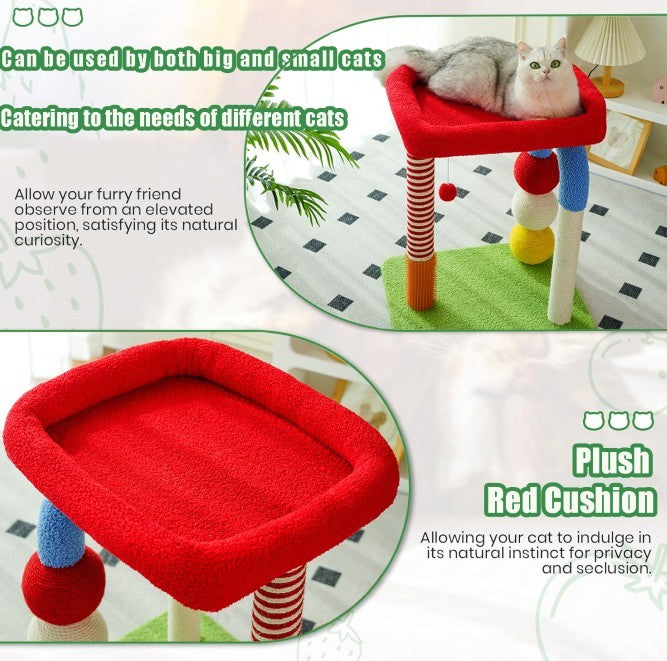 Cat Tower With Built-In Bed