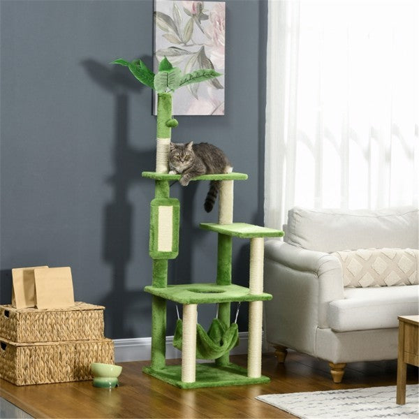 Cat climbing tower for indoor cats