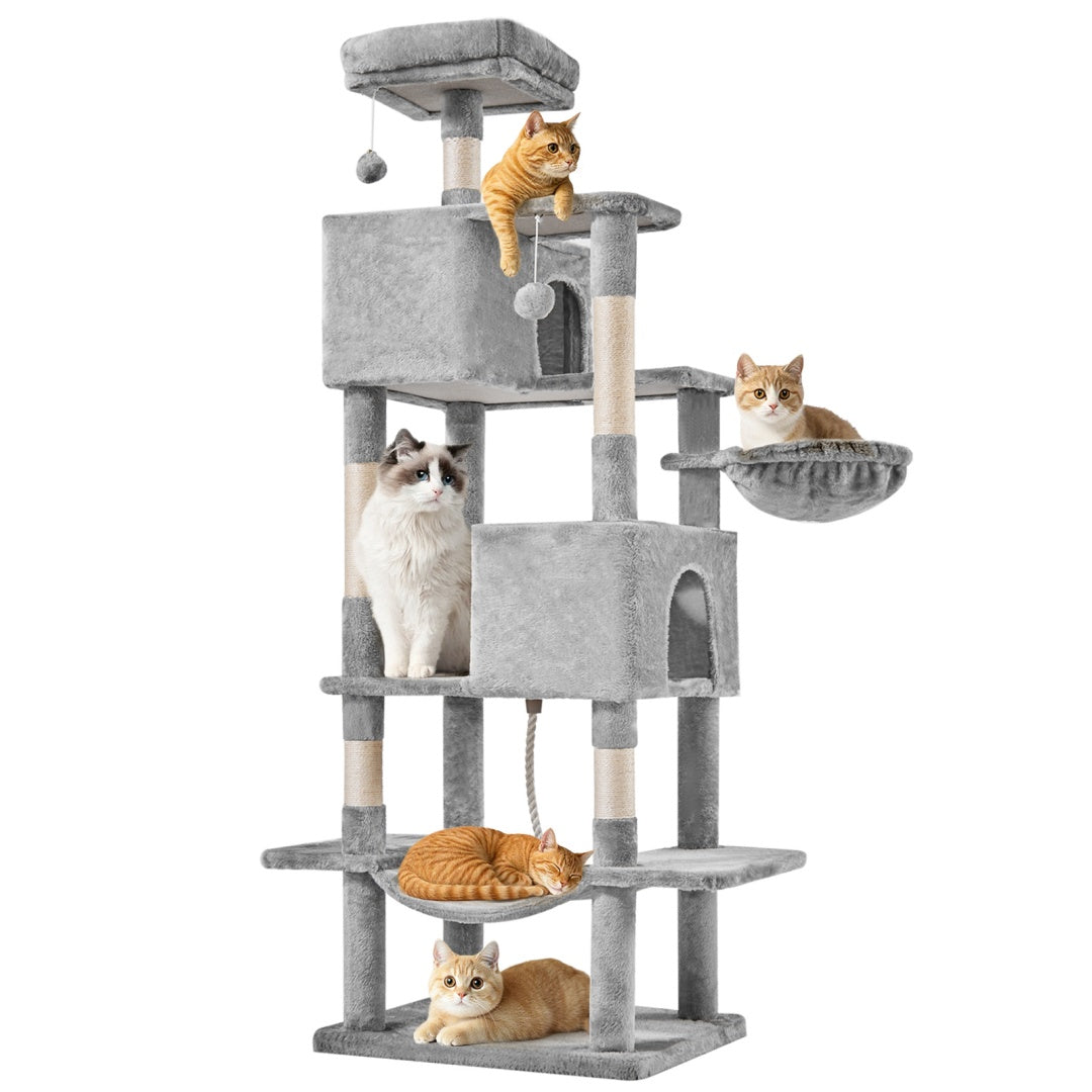 Cat condo with extended platform