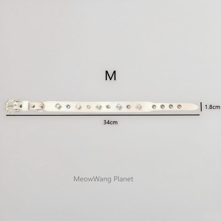 Cat dog gemstone walking collar