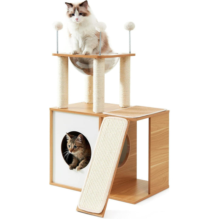 Cat furniture with scratching ramp