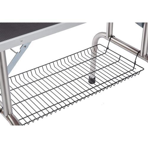 Cat grooming table with clips