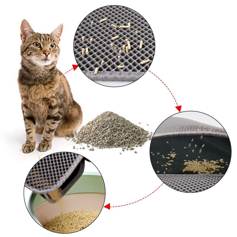 Cat litter trapping mat washable pad