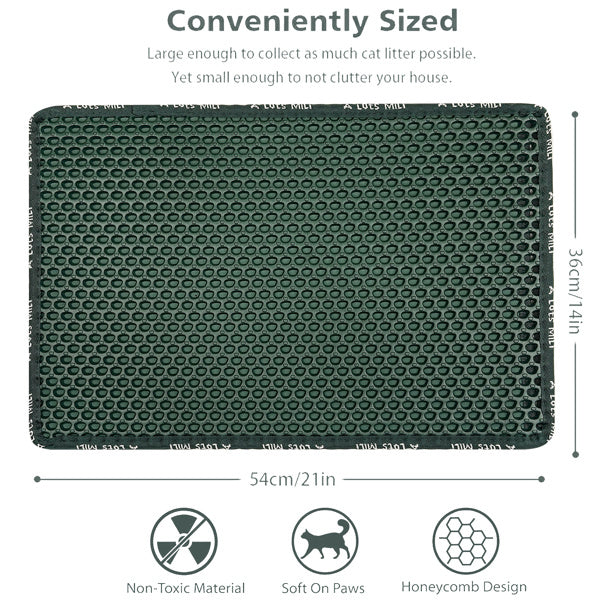 Cat litter trapping pad mat