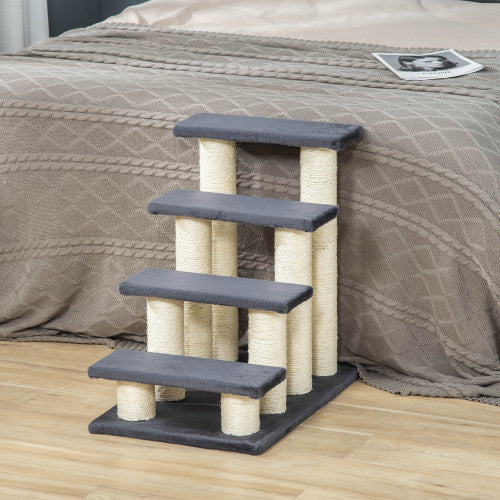 Cat stairs with sisal scratching post