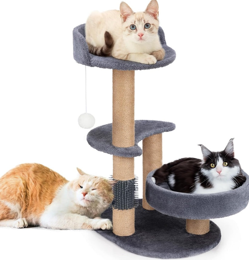 Cat tree with cats