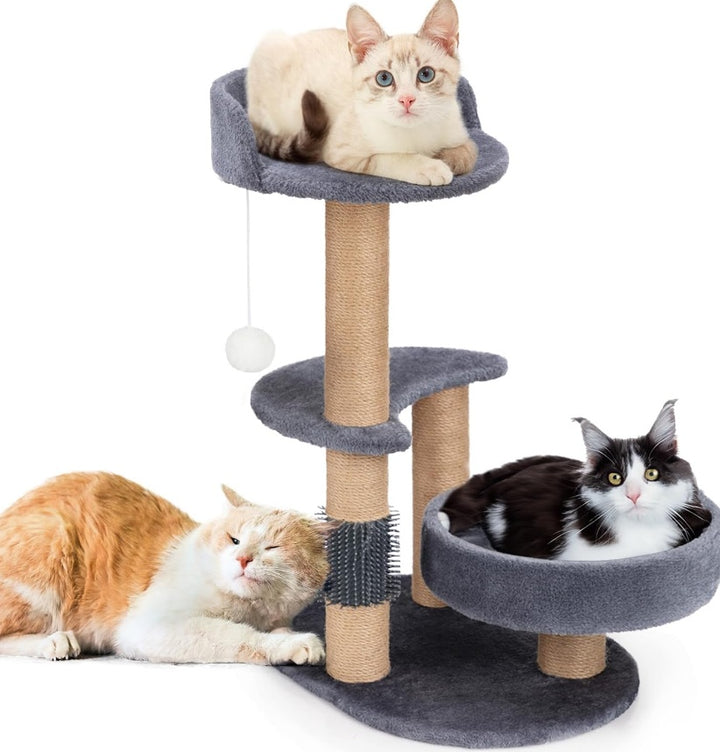 Cat tree with cats