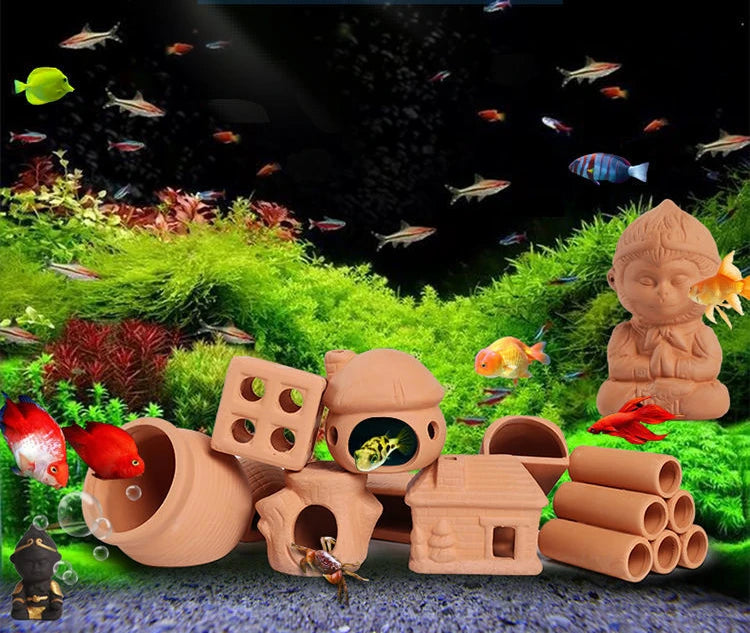 Ceramic fish spawning accessory