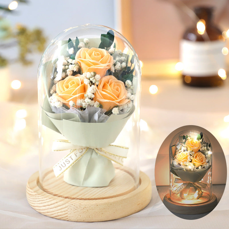 Champagne Rose Glass Cover