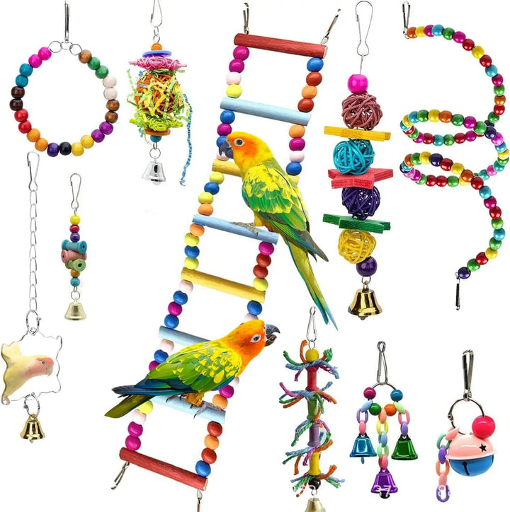 Chewable Parrot Swing Toy