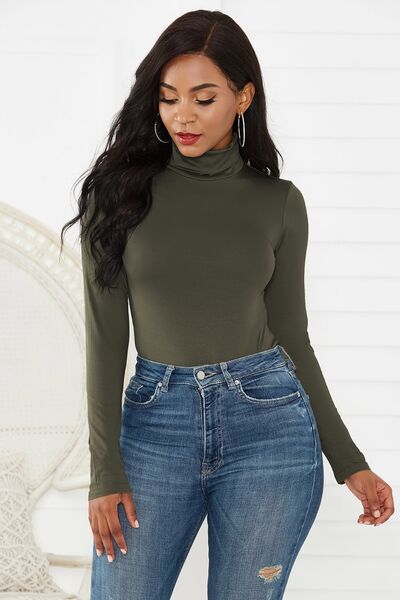 Chic Turtleneck Bodysuit Design