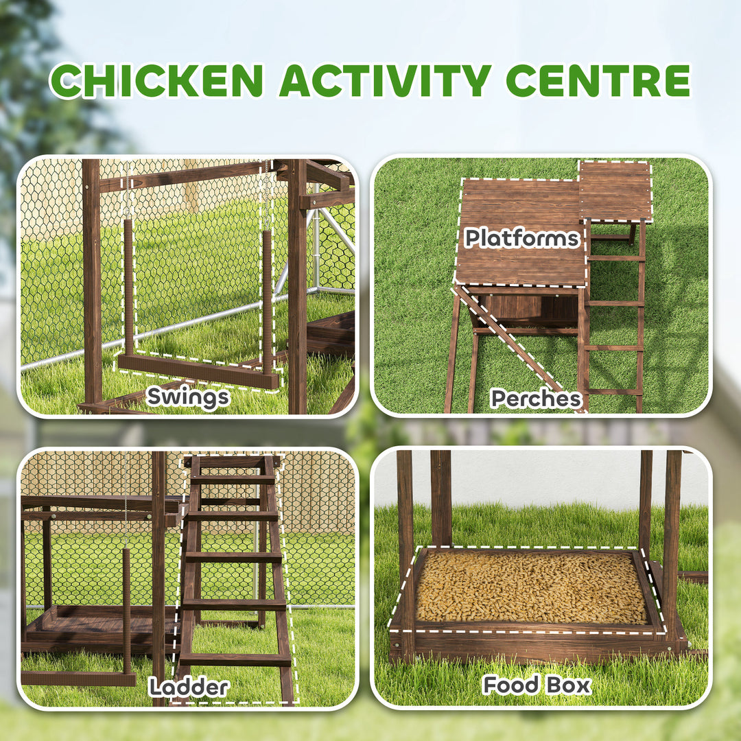 Chicken coop play set wood design