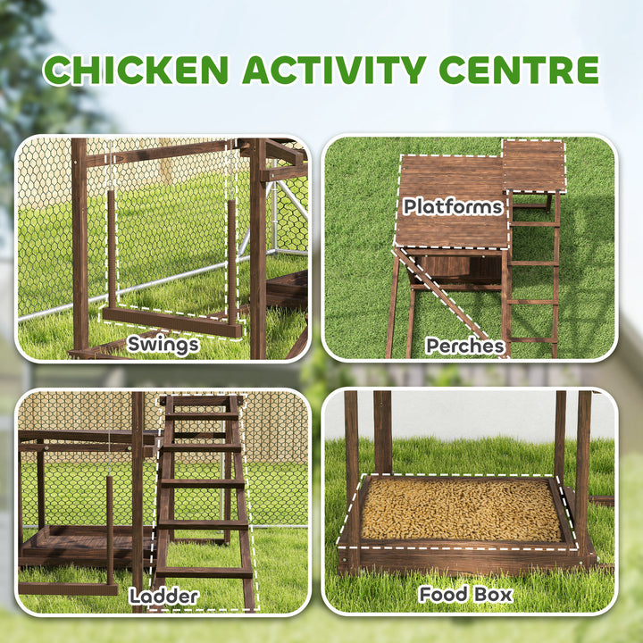 Chicken coop play set wood design