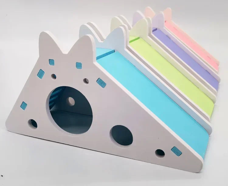 Chinchilla cage with slide toy