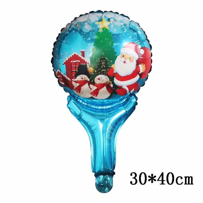 Chrismtas party balloons with festive designs