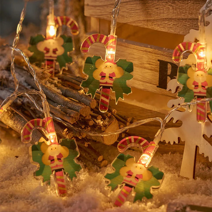 Christmas-themed LED garland for festive lighting