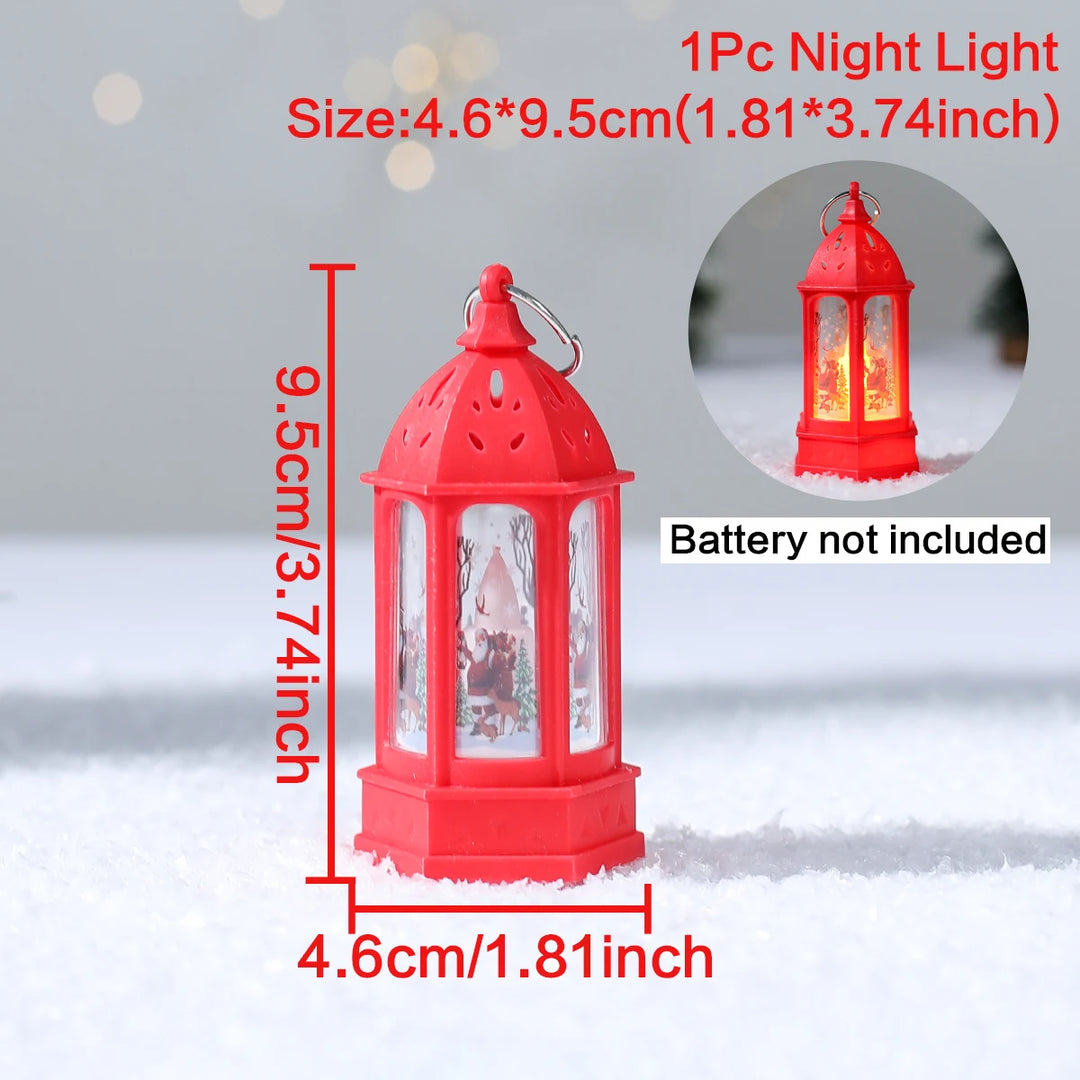 Christmas-themed lantern light for warm ambiance