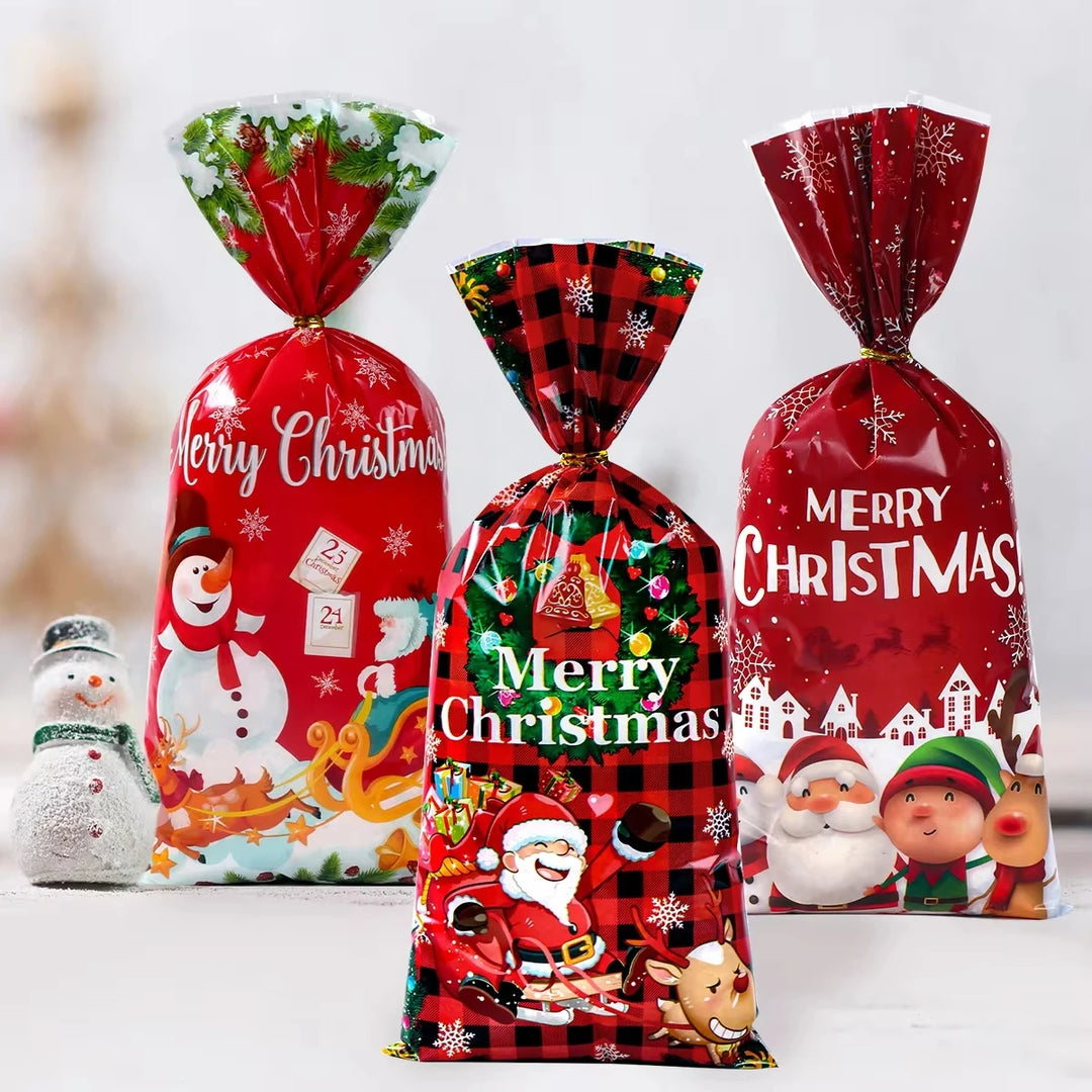 Christmas 100pcs Candy Bags for Gifts