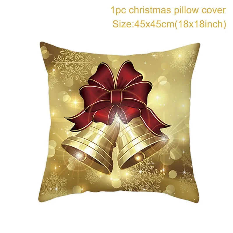Christmas Bell Style Pillow Covers