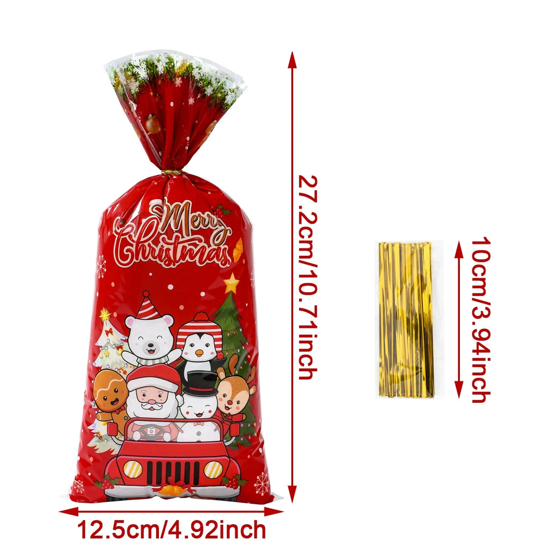 Christmas Gift Bags 25pcs for Cookies