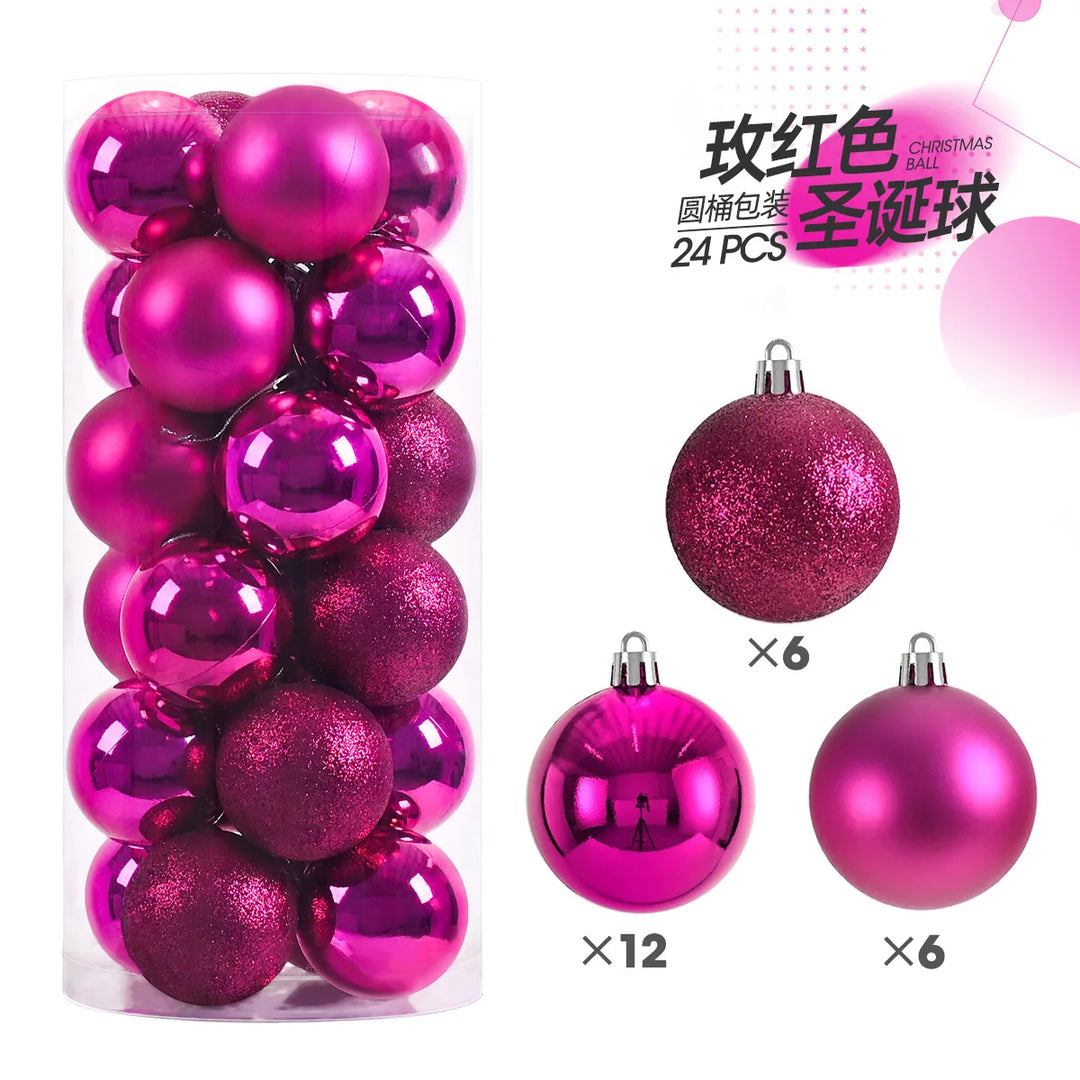 Christmas Tree Ornaments 24pcs Xmas Balls