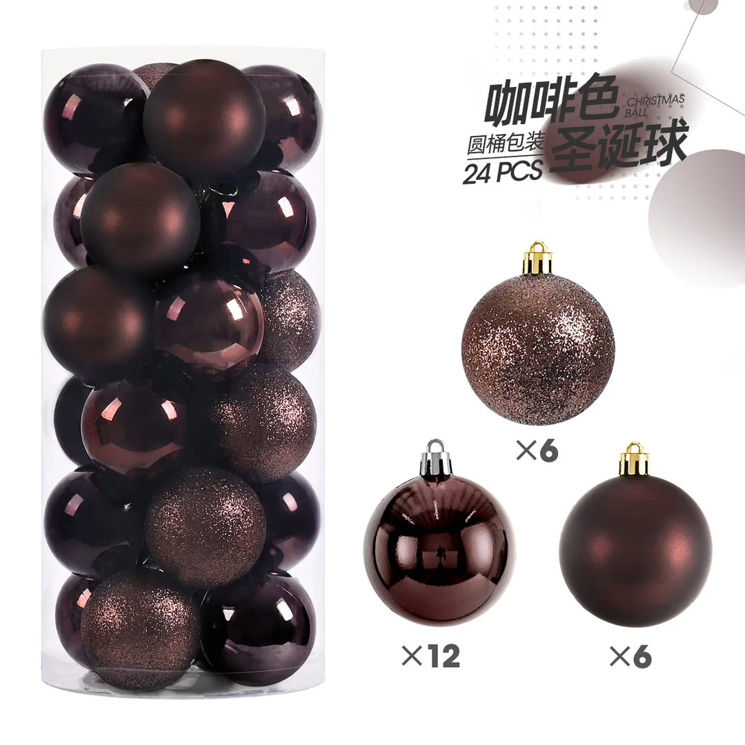 Christmas Tree Pendants 24pcs 3cm Ornaments