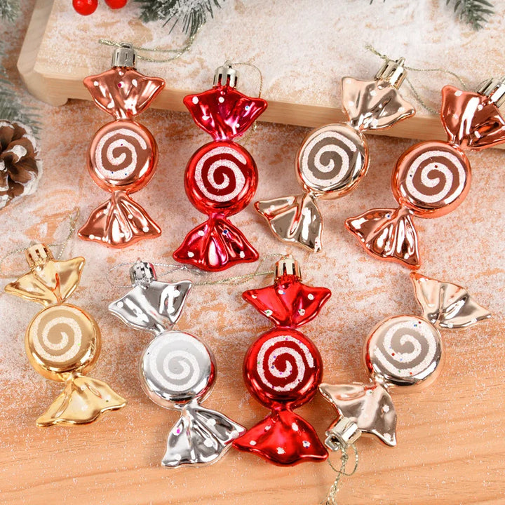 Christmas candy pendants for kids' delight