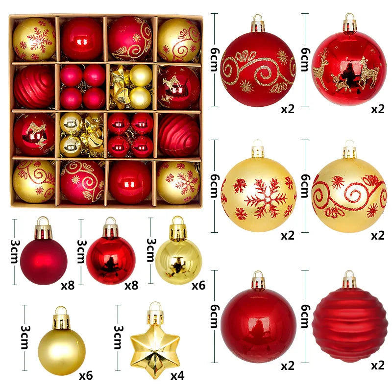 Christmas gift-worthy ball ornaments set