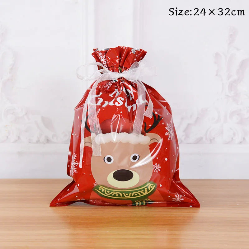 Christmas gift bags with Merry Christmas print